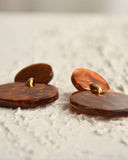 BOUCLES D'OREILLES MARRON NINA