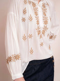 BLOUSE BLANCHE ET CAMEL NILLA