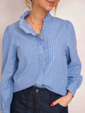 BLOUSE BLEUE MARCELLA