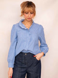 BLOUSE BLEUE MARCELLA