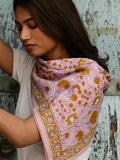 GRAND FOULARD N°112 ROSE