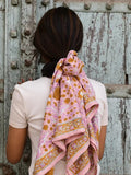 GRAND FOULARD N°112 ROSE