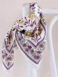 GRAND FOULARD BELLIS MAUVE