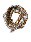 GRAND FOULARD CAMEL ZÈBRE