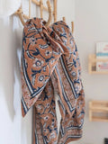 GRAND FOULARD DELHI ABRICOT