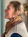 GRAND FOULARD GALATIE CARAMEL