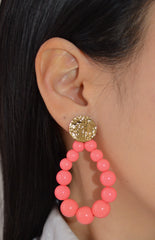 BOUCLES D'OREILLES ROSES MAYA