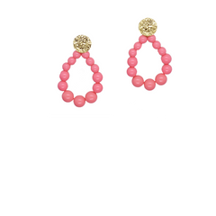 BOUCLES D'OREILLES ROSES MAYA